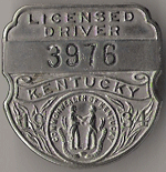1934 Kentucky Licensed Driver
