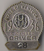 1936 Kentucky Licensed Driver