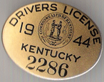 1944 Kentucky Drivers License