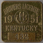 1951 Kentucky Drivers License