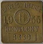 1955 Kentucky Drivers License