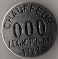 1923 Lexington Kentucky Chauffeur Sample