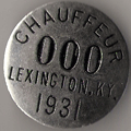 1931 Lexington Kentucky Chauffeur Sample