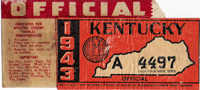 1943 Kentucky Official with Original Envelope