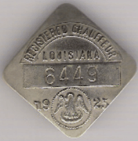 1925 Louisiana Registered Chauffeur