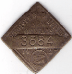 1927 New Orleans Louisiana Registered Driver