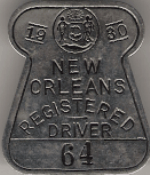 1930 New Orleans Louisiana Registered Driver