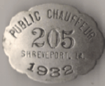 1932 Shreveport Louisiana Public Chauffeur
