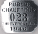 1946 Shreveport Louisiana Public Chauffeur