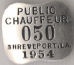 1954 Shreveport Louisiana Public Chauffeur