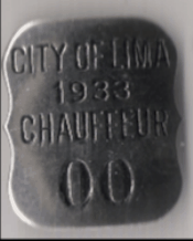 Lima Ohio 1936 Chauffeur Sample