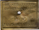 1942 St. Bernard Parish Louisiana Brakes Tested