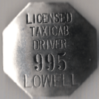 Lowell Licensed Taxicab Driver Massachusetts
