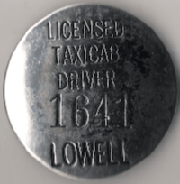 Lowell Licensed Taxicab Driver Massachusetts