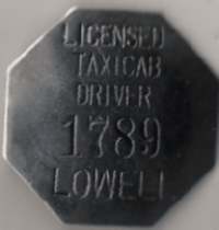 Lowell Licensed Taxicab Driver Massachusetts