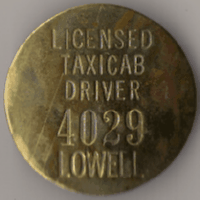 Lowell Licensed Taxicab Driver Massachusetts