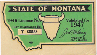 1974 Montana Commercial Windshield Sticker