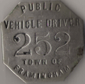 Framingham Public Vehicle Driver Massachusetts