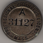 1909/10 Mass Professional Chauffeur License A31127
