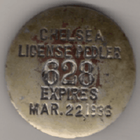 1935/36 Chelsea License Peddler Massachusetts
