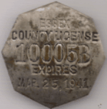 1940/41 Essex County License Massachusetts