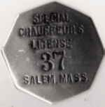 Salem Special Chauffeur's License Massachusetts