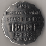 Mass State Peddler 1927/MAR 1928 Disabled Veterans