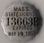 Mass State Peddler License 1950/MAY 51