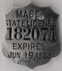 Mass State Peddler License 1932/JUN 33