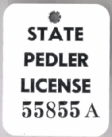 Mass State Peddler License 1968?