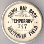 Westover Field Army Air Base Temporary Massachusetts