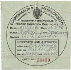 Mass Inspection Certificate 5
