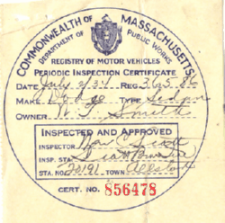 Mass Inspection Certificate 6