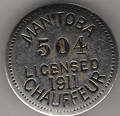 1911 Manitoba Licensed Chauffeur