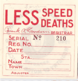 1940 Mass Low Number Fall Inspection back