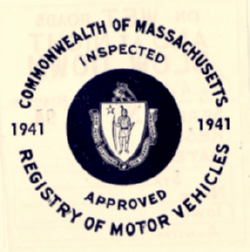 1941 Mass Low Number Spring Inspection front