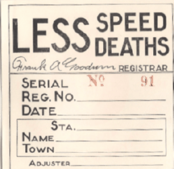 1941 Mass Low Number Fall Inspection back