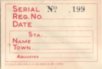 1943 Mass Low Number Spring Inspection back