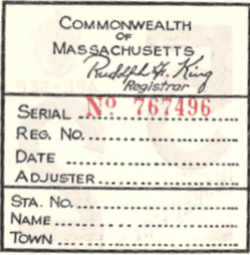 1952 Mass Spring Inspection back