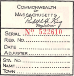 1952 Mass Fall Inspection back