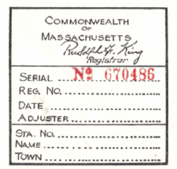 1953 Mass Spring Inspection back