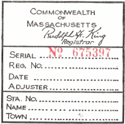 1953 Mass Fall Inspection back