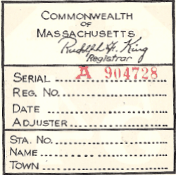 1954 Mass Fall Inspection back