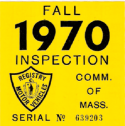 1970 Mass Fall Inspection