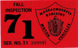 1971 Mass Fall Inspection