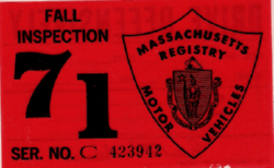 1971 Mass Fall Inspection