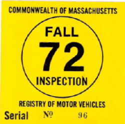 1972 Mass Fall Inspection