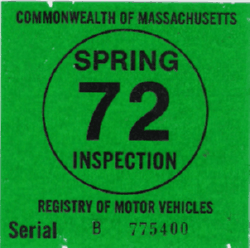 1972 Mass Spring Inspection