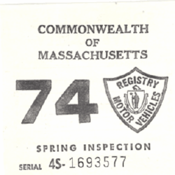 1974 Mass Spring Inspection