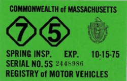 1975 Mass Spring Inspection